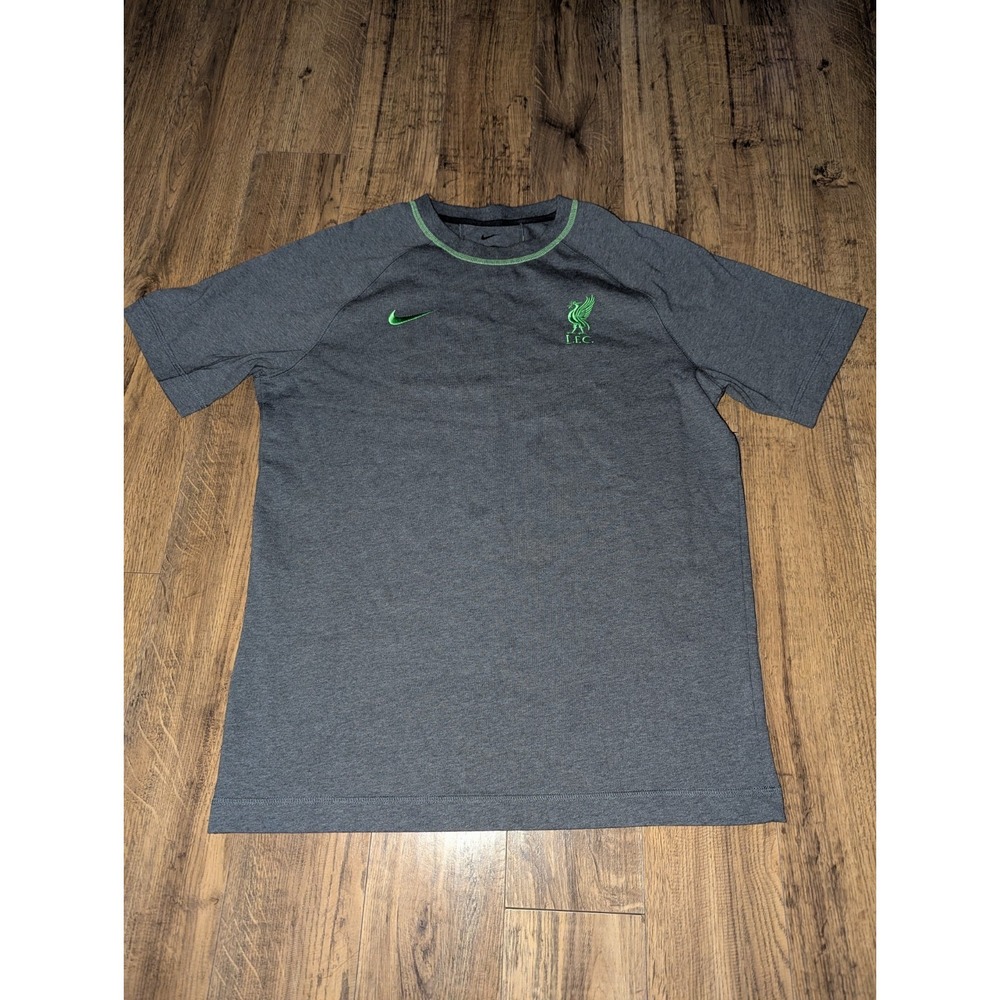 NIKE Heather Charcoal Liverpool Travel Raglan T-Shirt Jersey (DV5106-071)